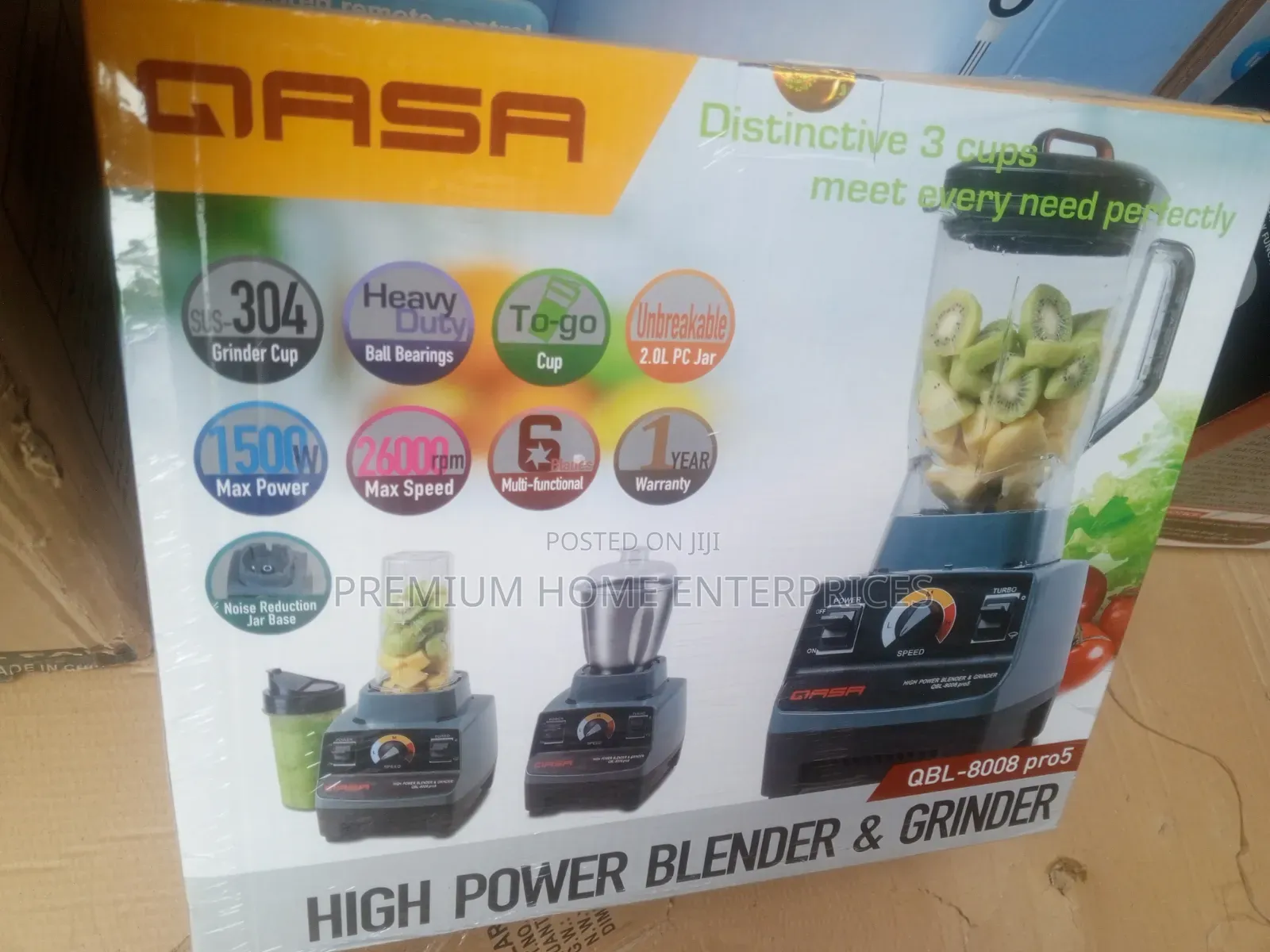 Qasa High Power Blender Grinder Qbl-8008 Pro 5