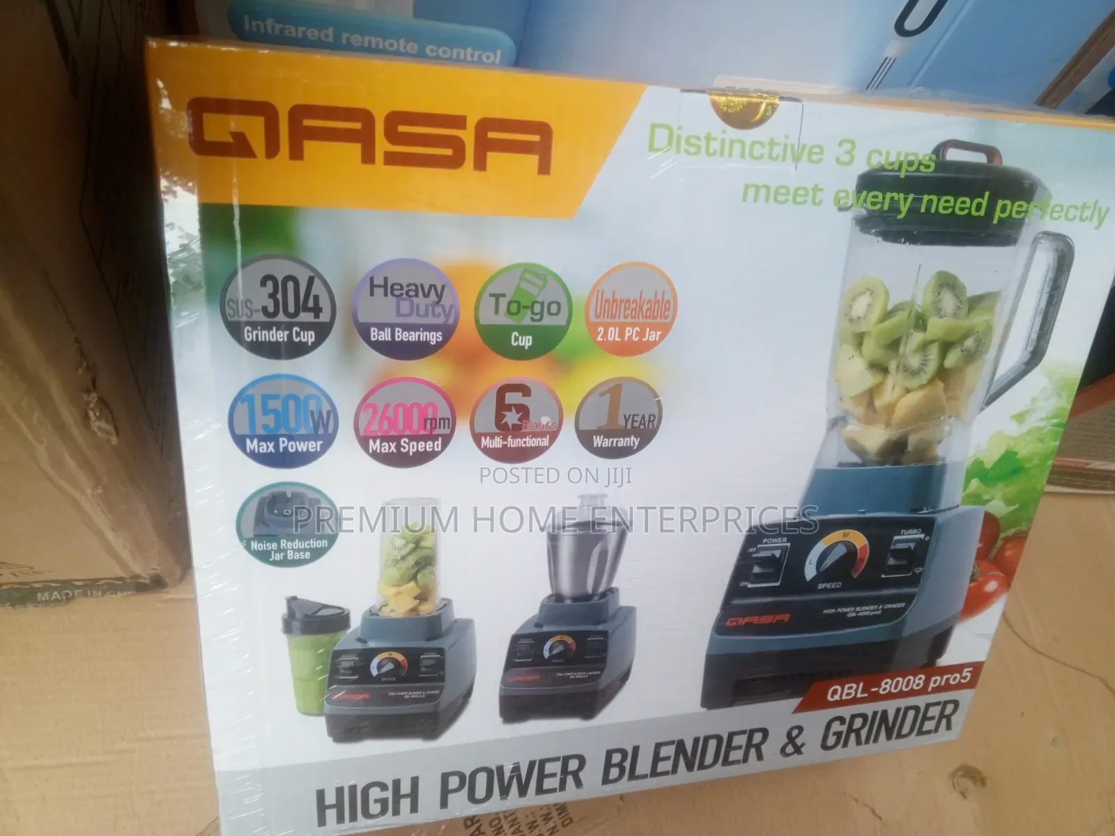 Qasa High Power Blender Grinder Qbl-8008 Pro 5