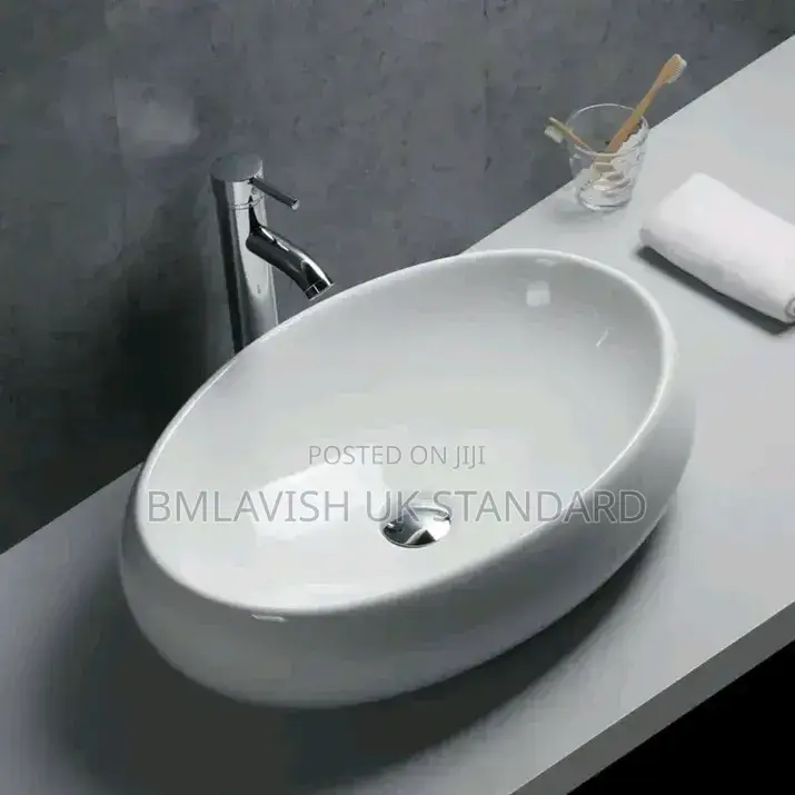 White Oval Counter Top Basin