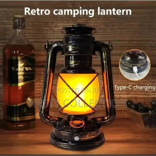 Mini Vintage Lantern Rechargeable Decor For Office Hotel Home Bar
