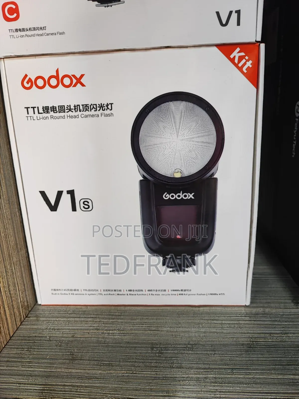 Godox V1s TTL Li-Ion Round Head Camera Flash Kit