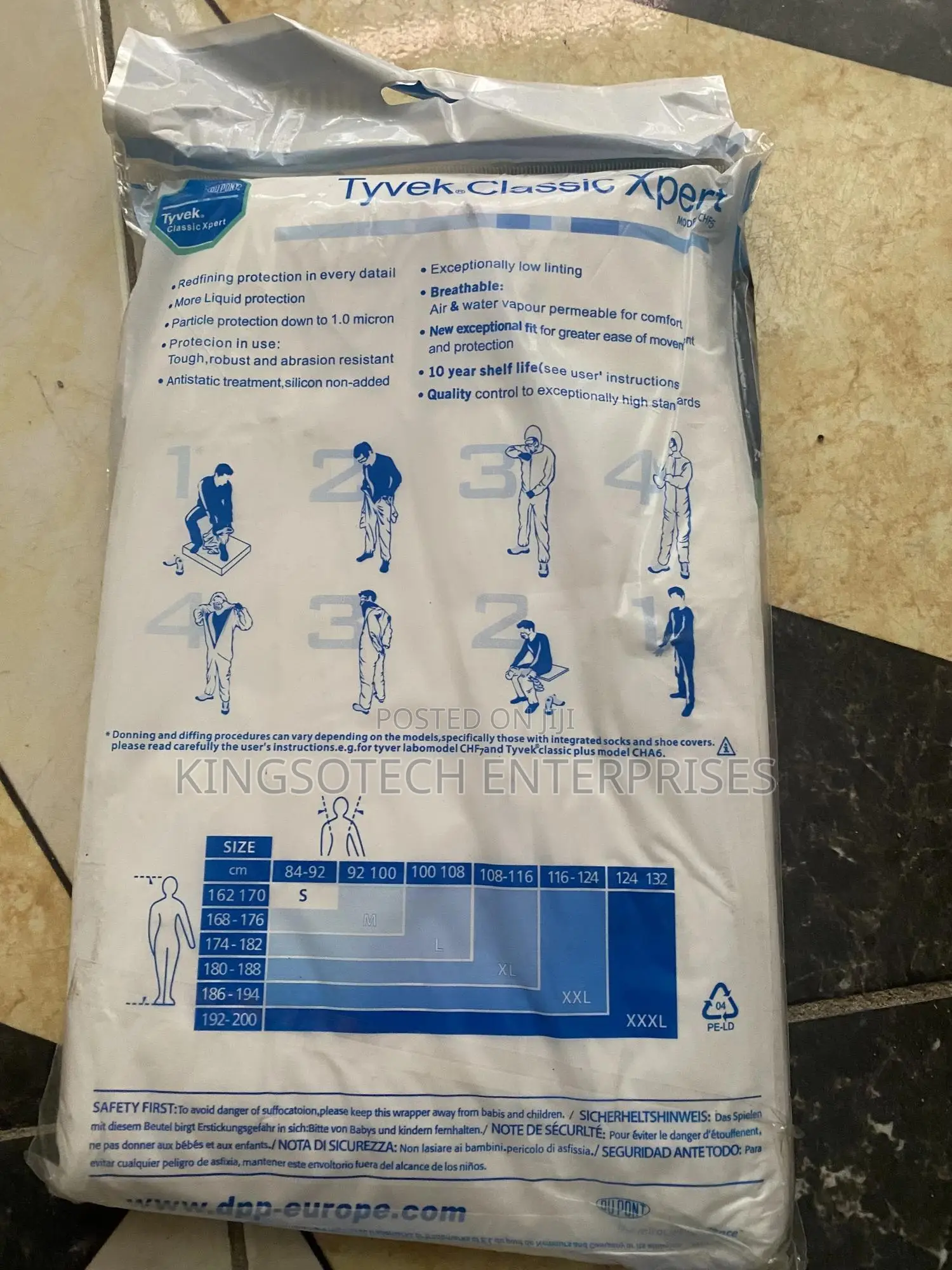 Dupont Tyvek Classic Xpert Protective Coveralls