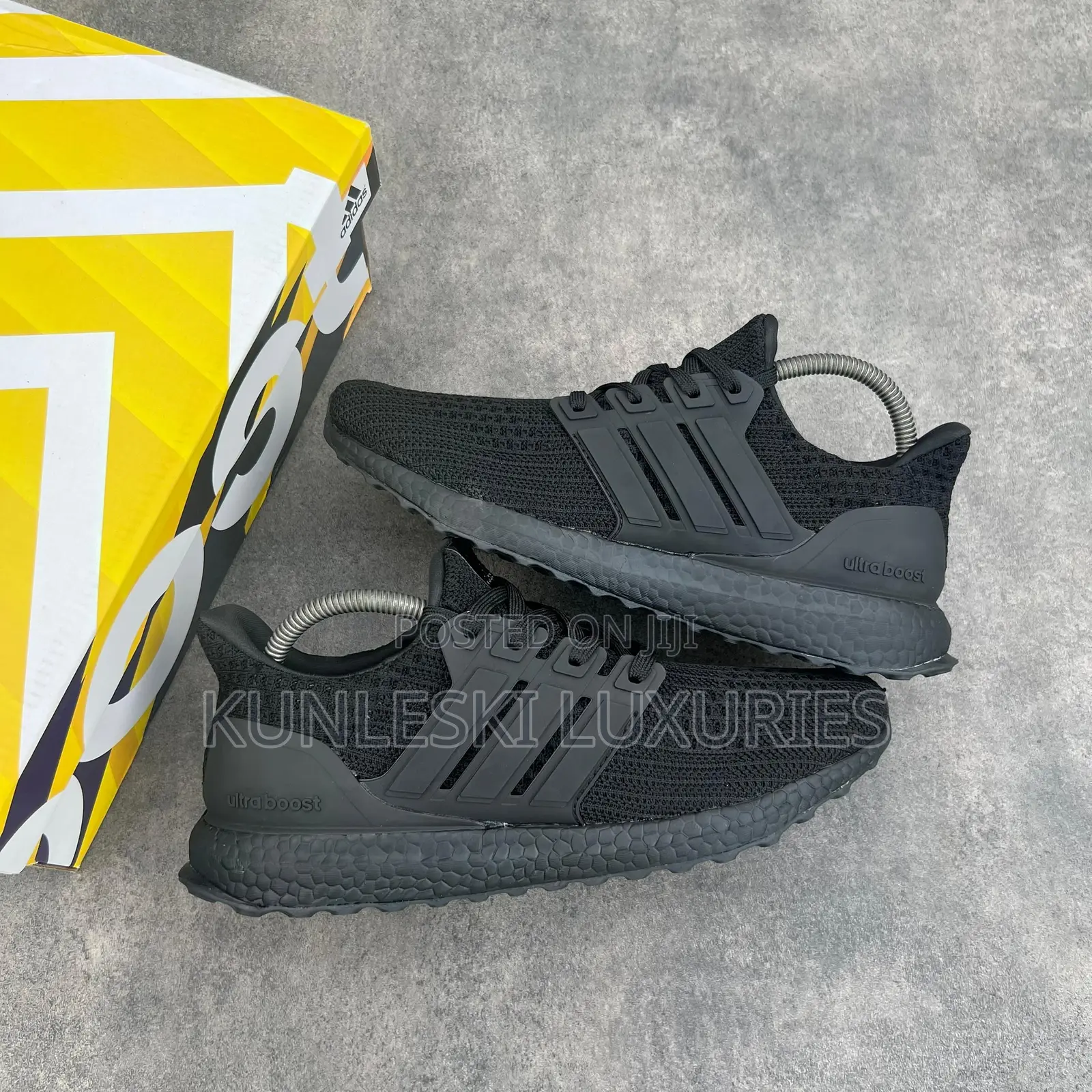 Original Adidas Ultra-Boost White Black Sneakers