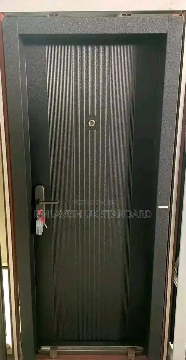 German Standard Black Steel Door 3ft 9" Frame