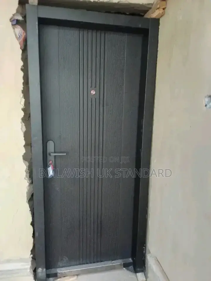 German Standard Black Steel Door 3ft 9" Frame