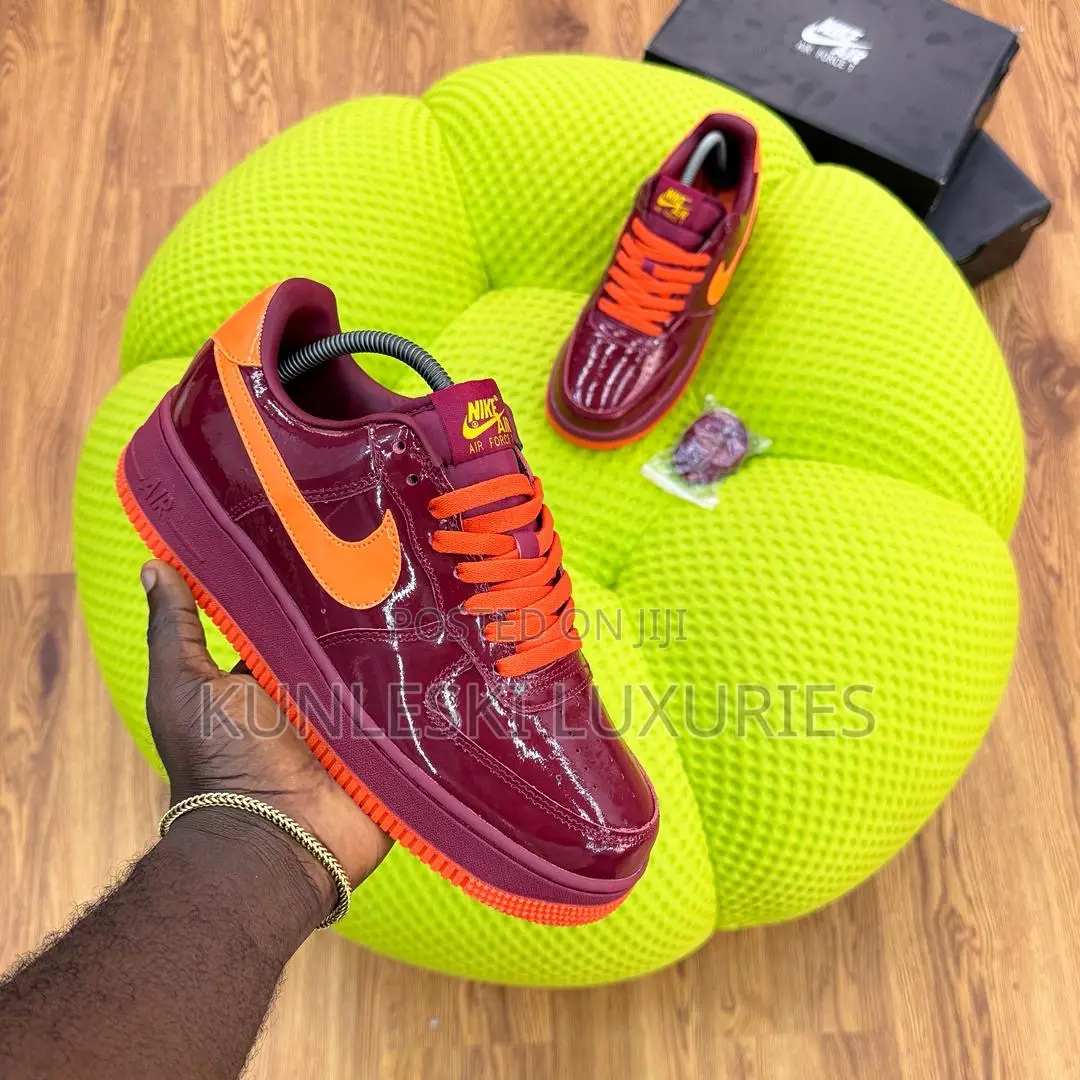 Original Nike Air Force 1 Low Patent Team Sneakers