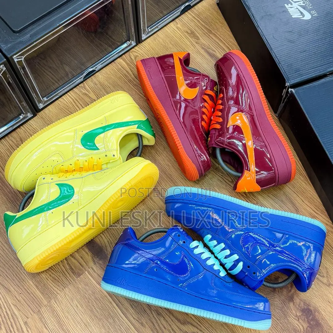 Original Nike Air Force 1 Low Patent Team Sneakers