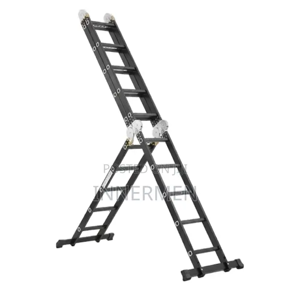 4x5 Black Aluminum Multipurpose Ladder