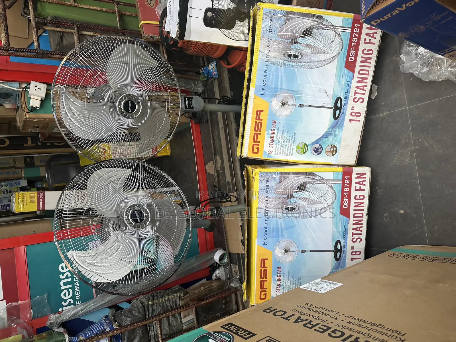 Qasa Standing Fan Iron Blade 18inches