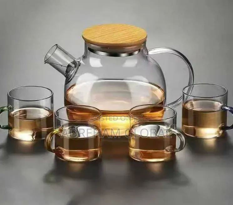 Borosilicate Glass Jug and Cups