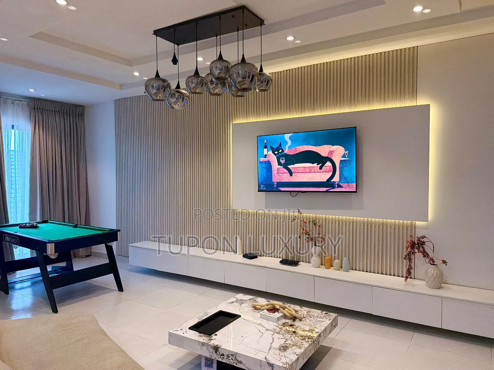 Luxury 2bedroom Apartment With Snooker, Rooftop Pool and Gym
