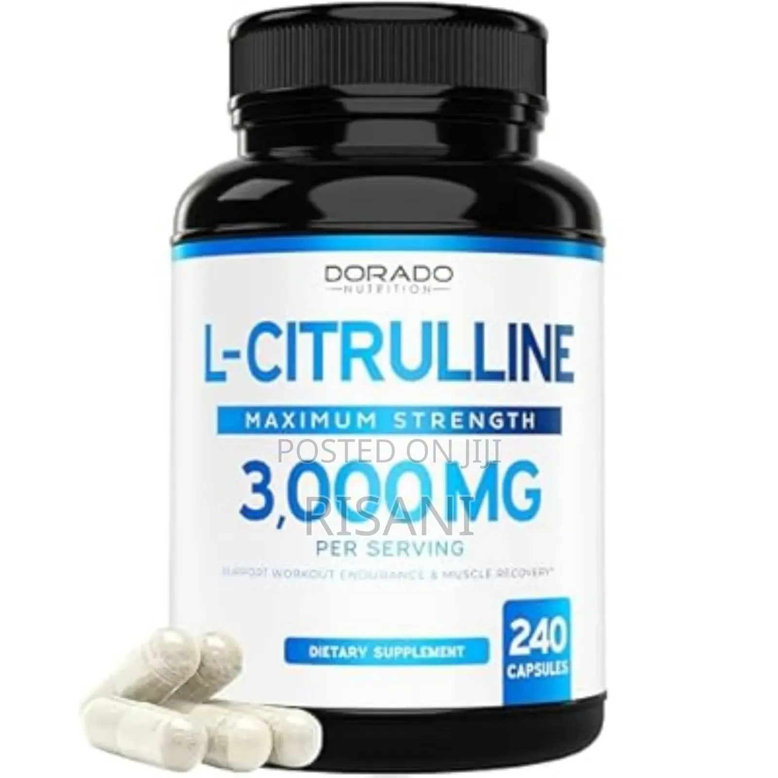 L Citrulline 3000mg Supplement 240 Capsules Support L Arginine