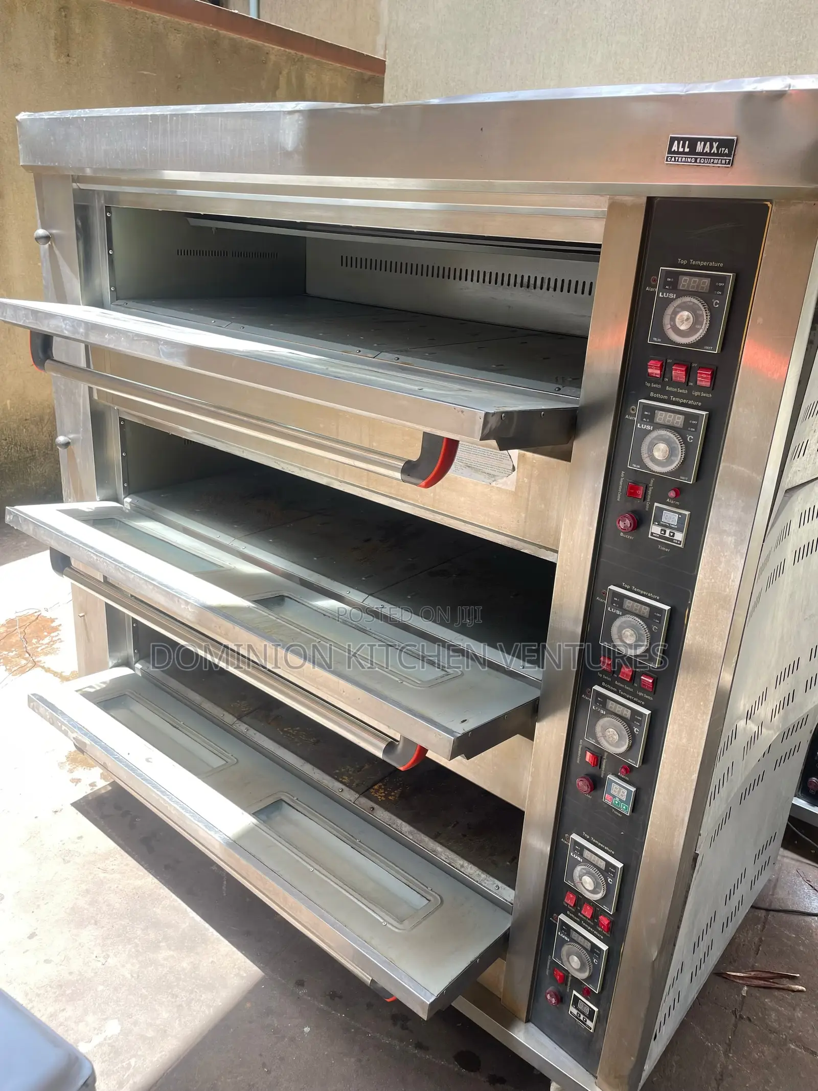 3 Deck 9 Trays Commercial Gas Deck Oven,