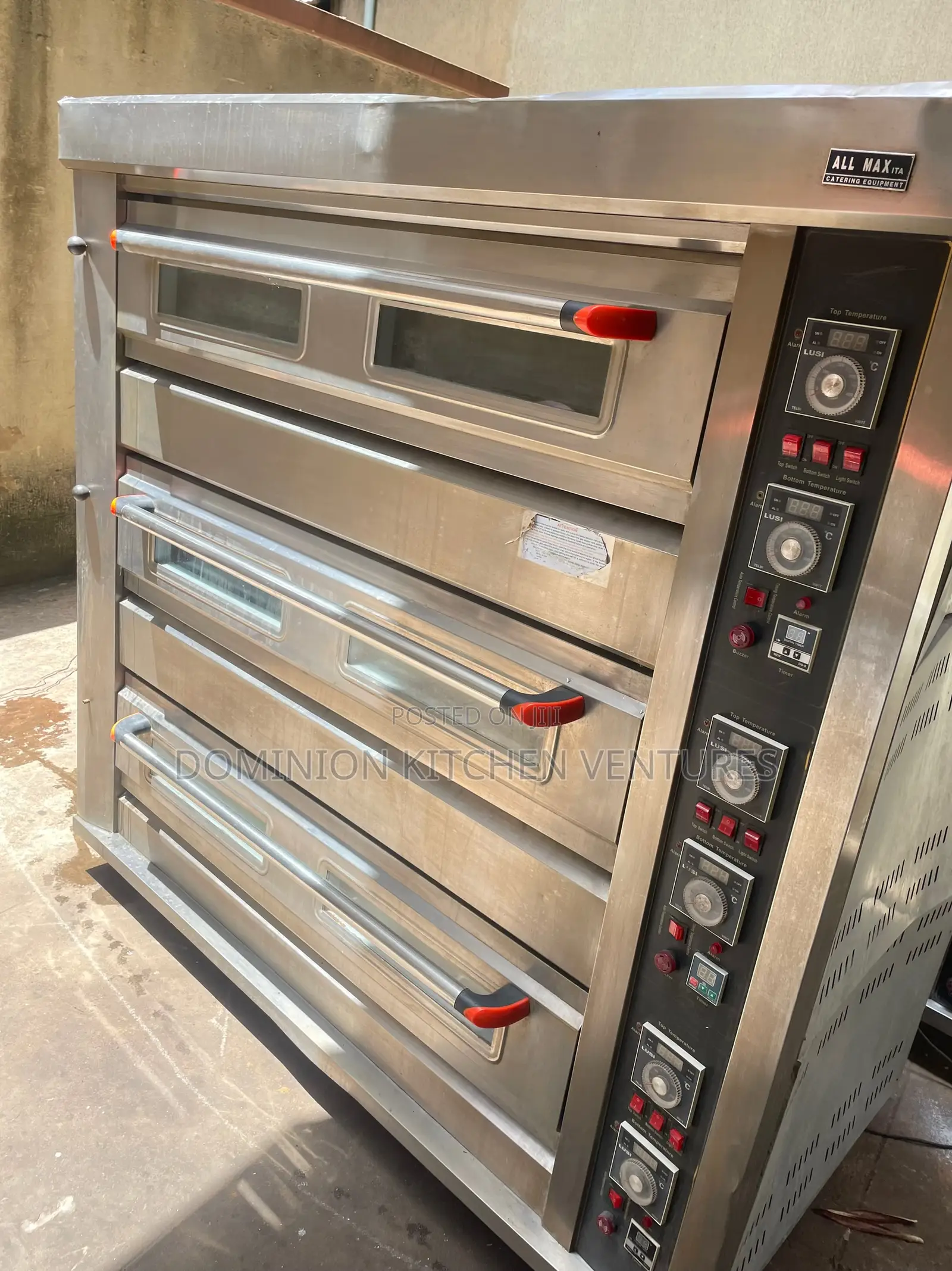 3 Deck 9 Trays Commercial Gas Deck Oven,