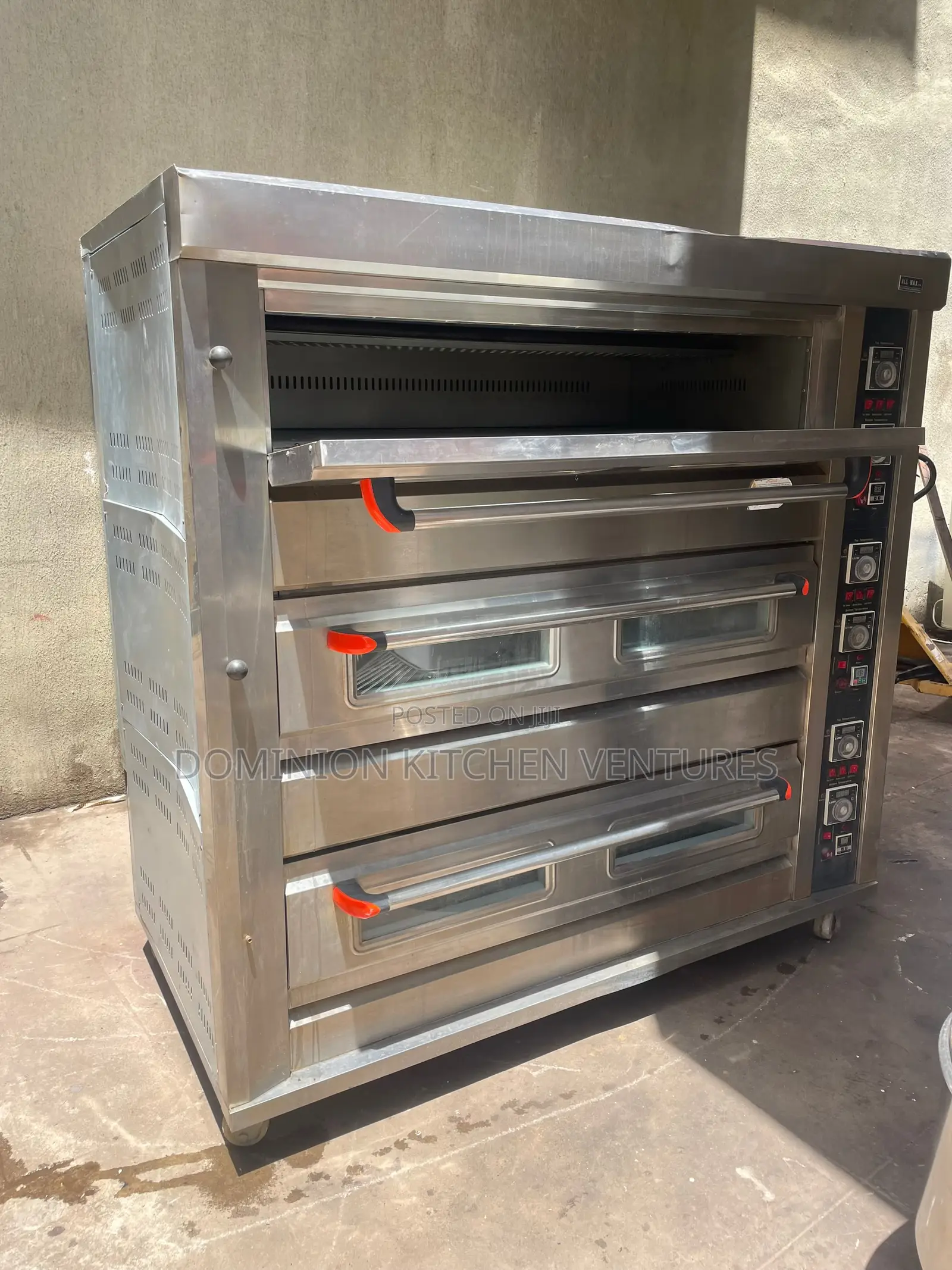 3 Deck 9 Trays Commercial Gas Deck Oven,