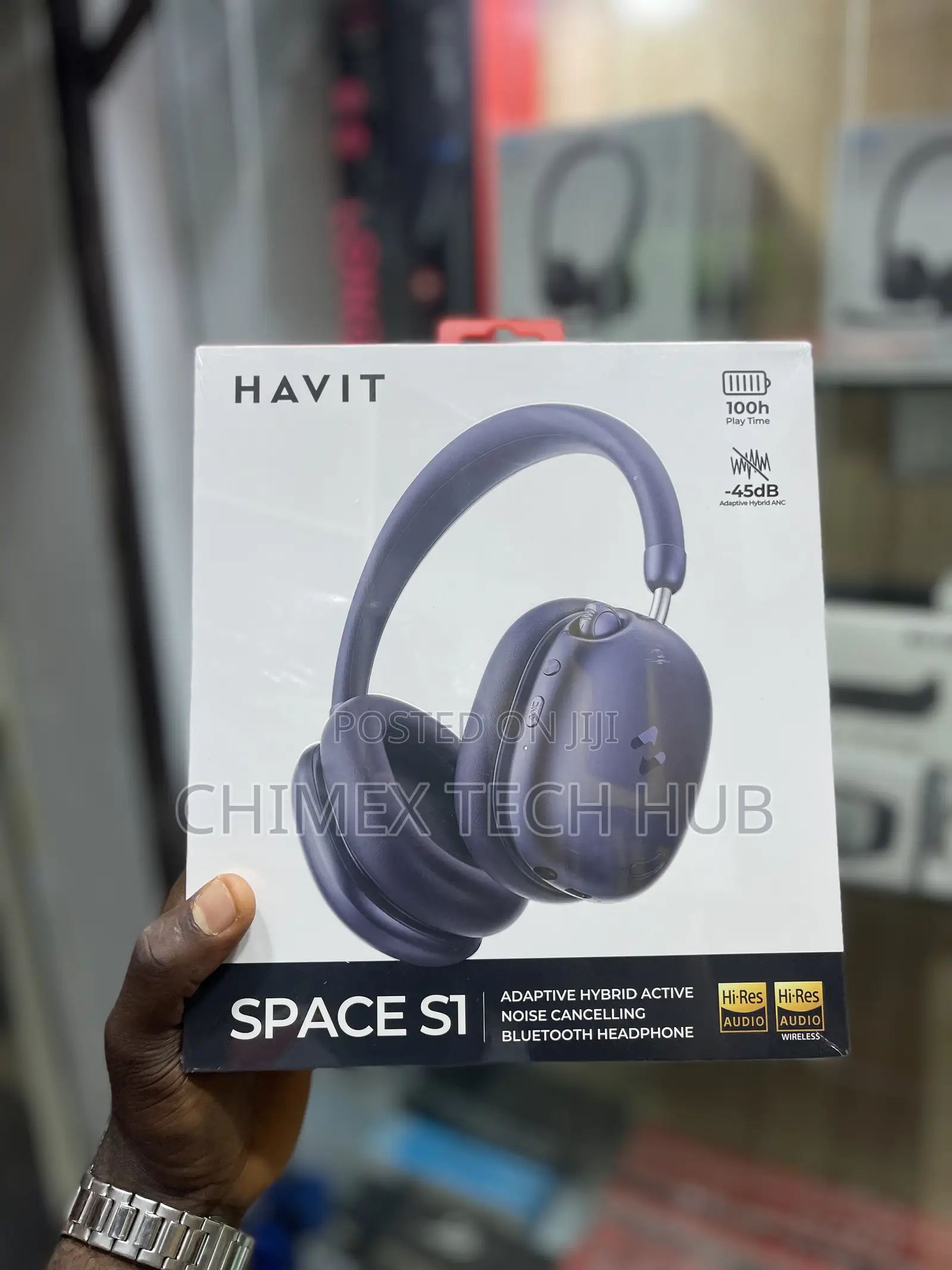 Havit Space S1 Hybrid Active Noise Cancelling Bluetooth Headphone