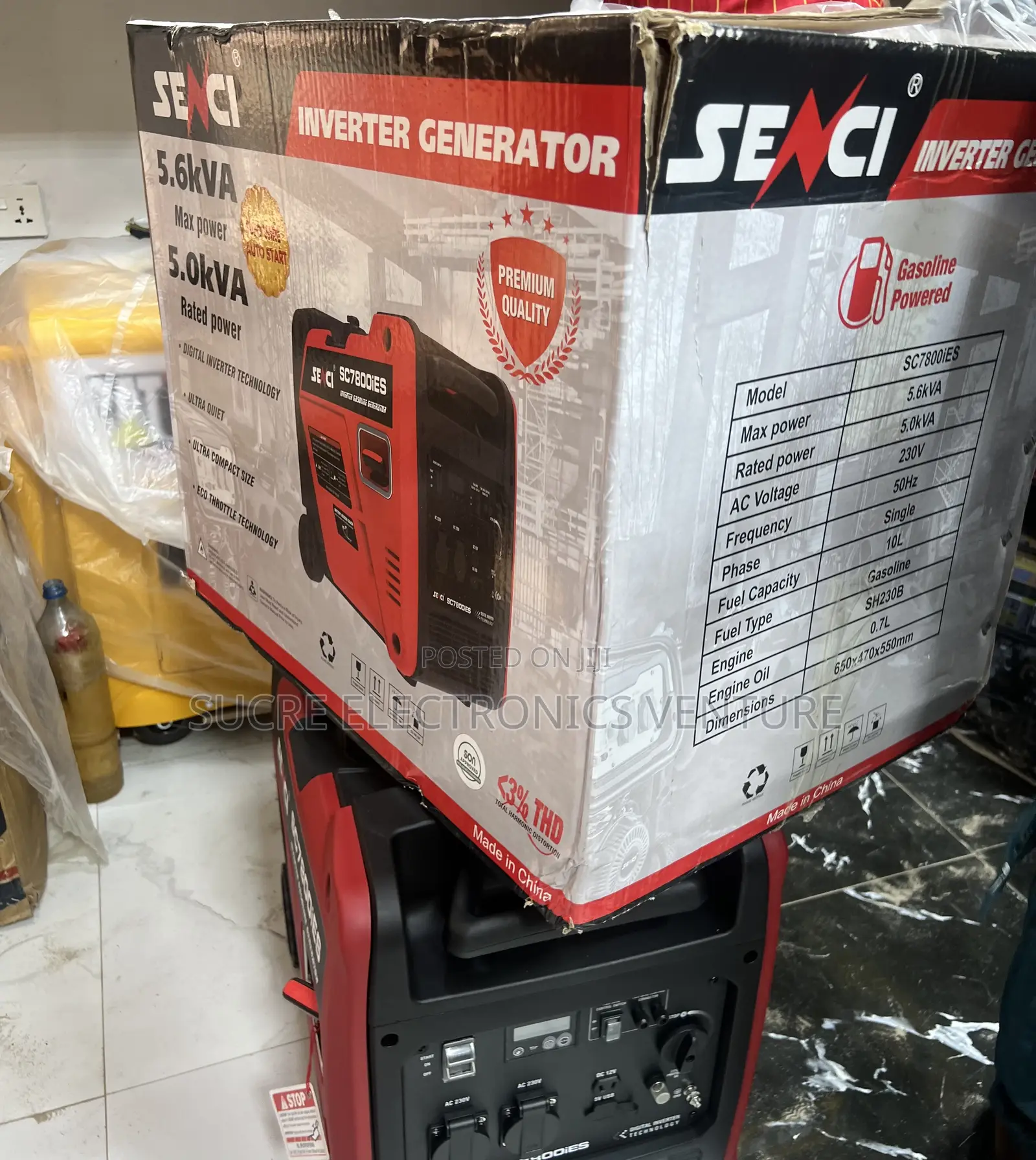 Original and Improved Senci Petrol Inverter Super Silent Generator