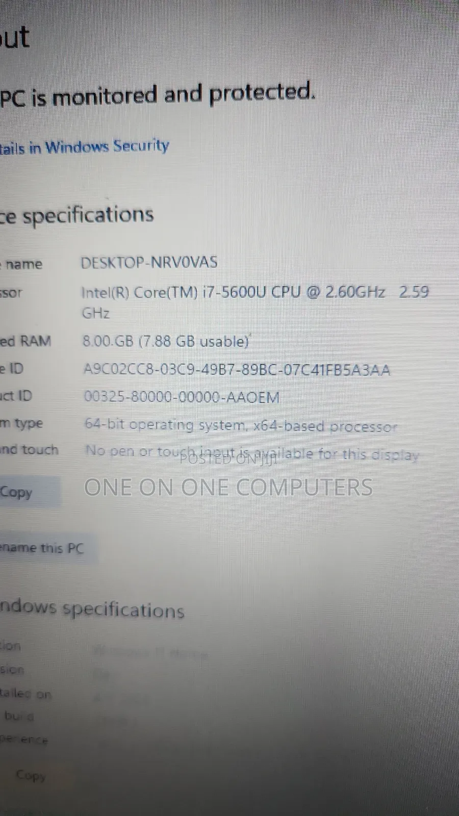 Laptop Lenovo ThinkPad T450 8GB Intel Core i7 SSD 256GB