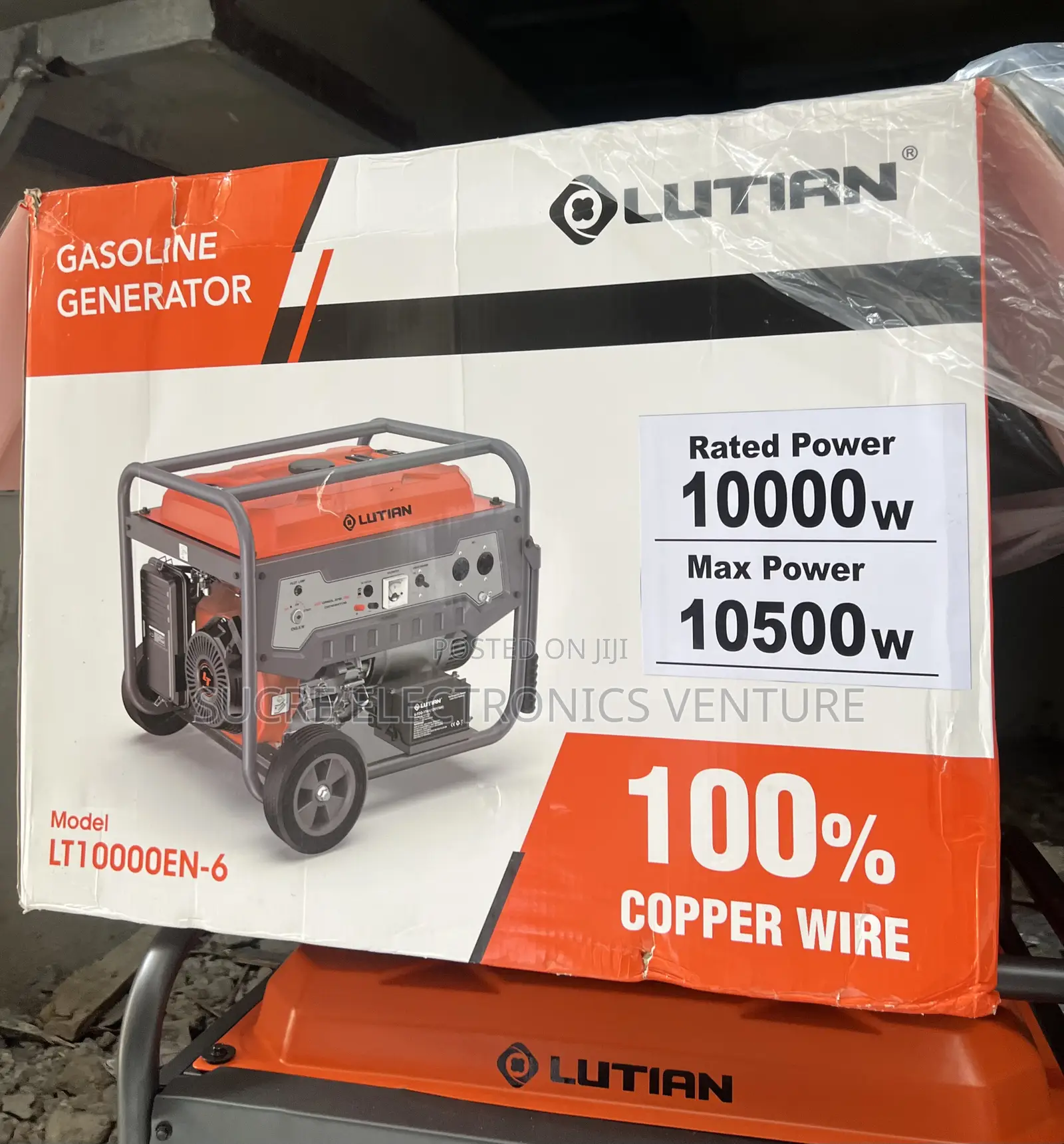 Lutian Lt10000en-6 10.5kva Remote Start 100% Copper Coil Generator •