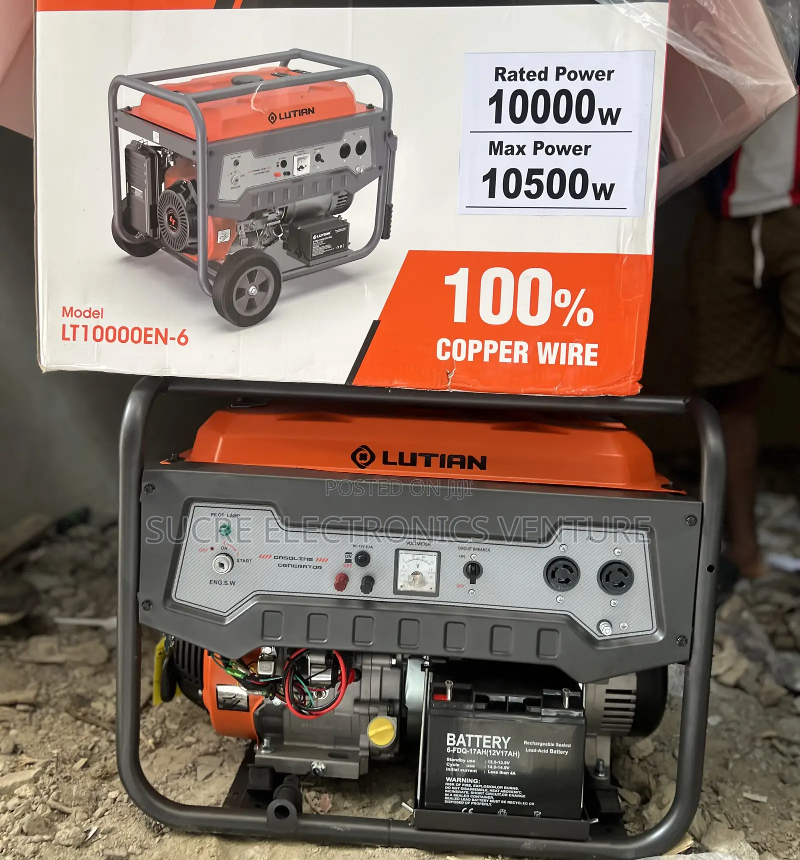 10/10.5kva Lutian New Design Remote Start Warranty Petrol Generator