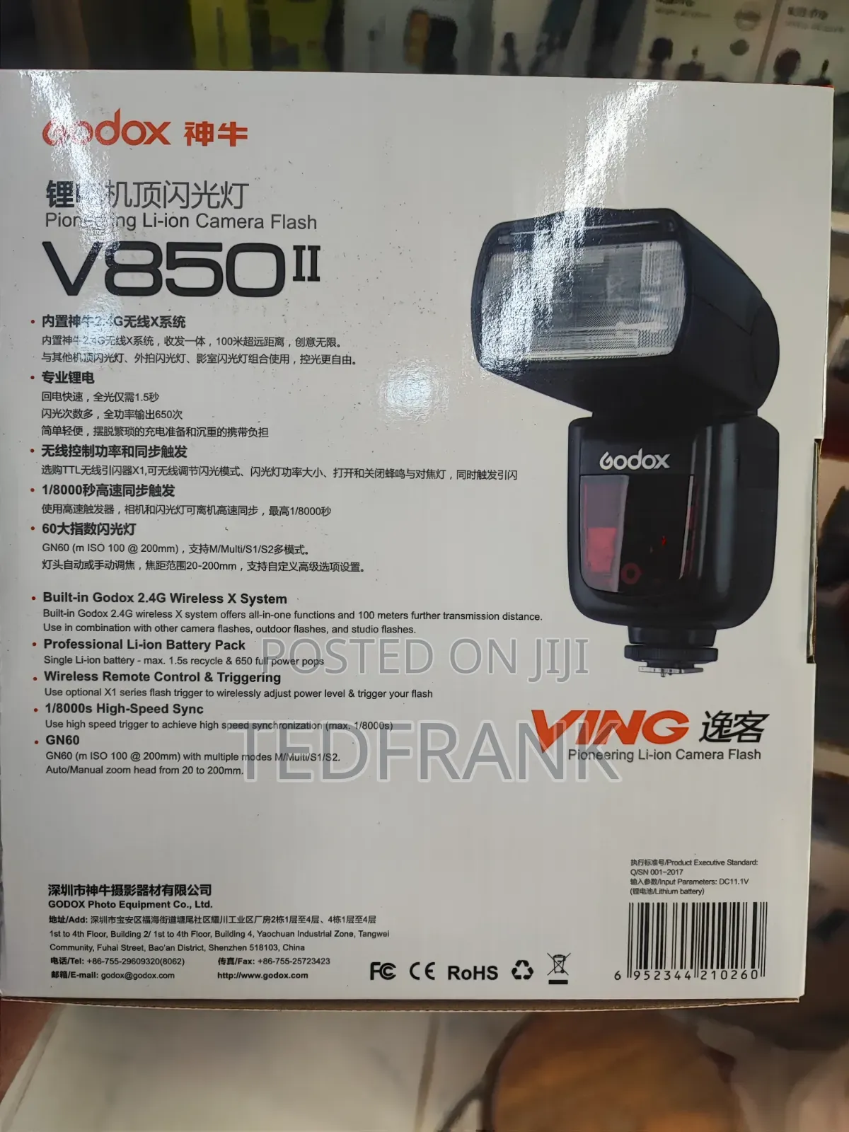Godox V850ii Pioneering Li-Ion Camera Flash Kit.