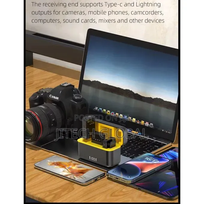 Sx12 Wireless Microphone With Noise Cancellation for Ios and Android