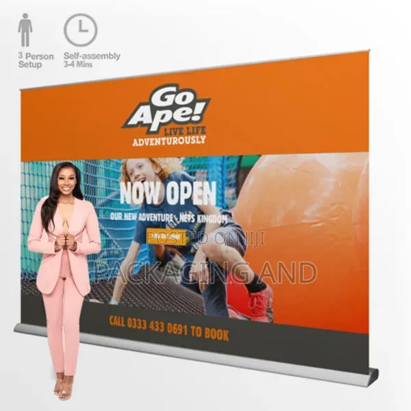 Printed Campaign Rollup Banner Stand(10x7ft)-Solid Base-(Print Only