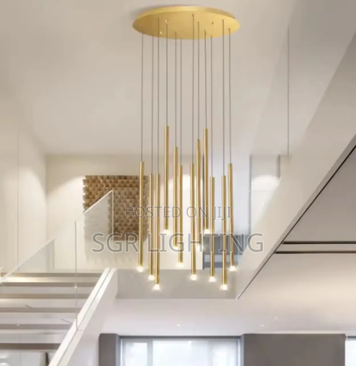 Minimalist Gold Led Chandeliers Light