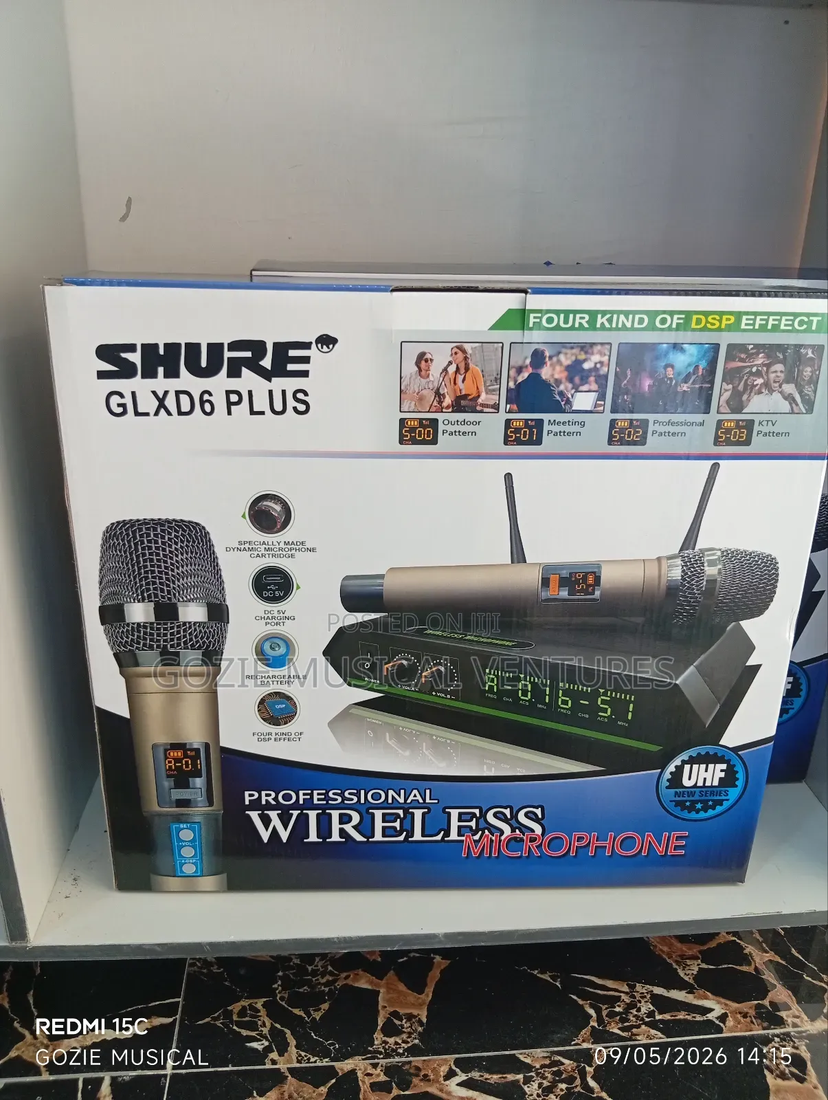 The Best Quality Shure Glxd6 Plus With Two Wireless Microphone.