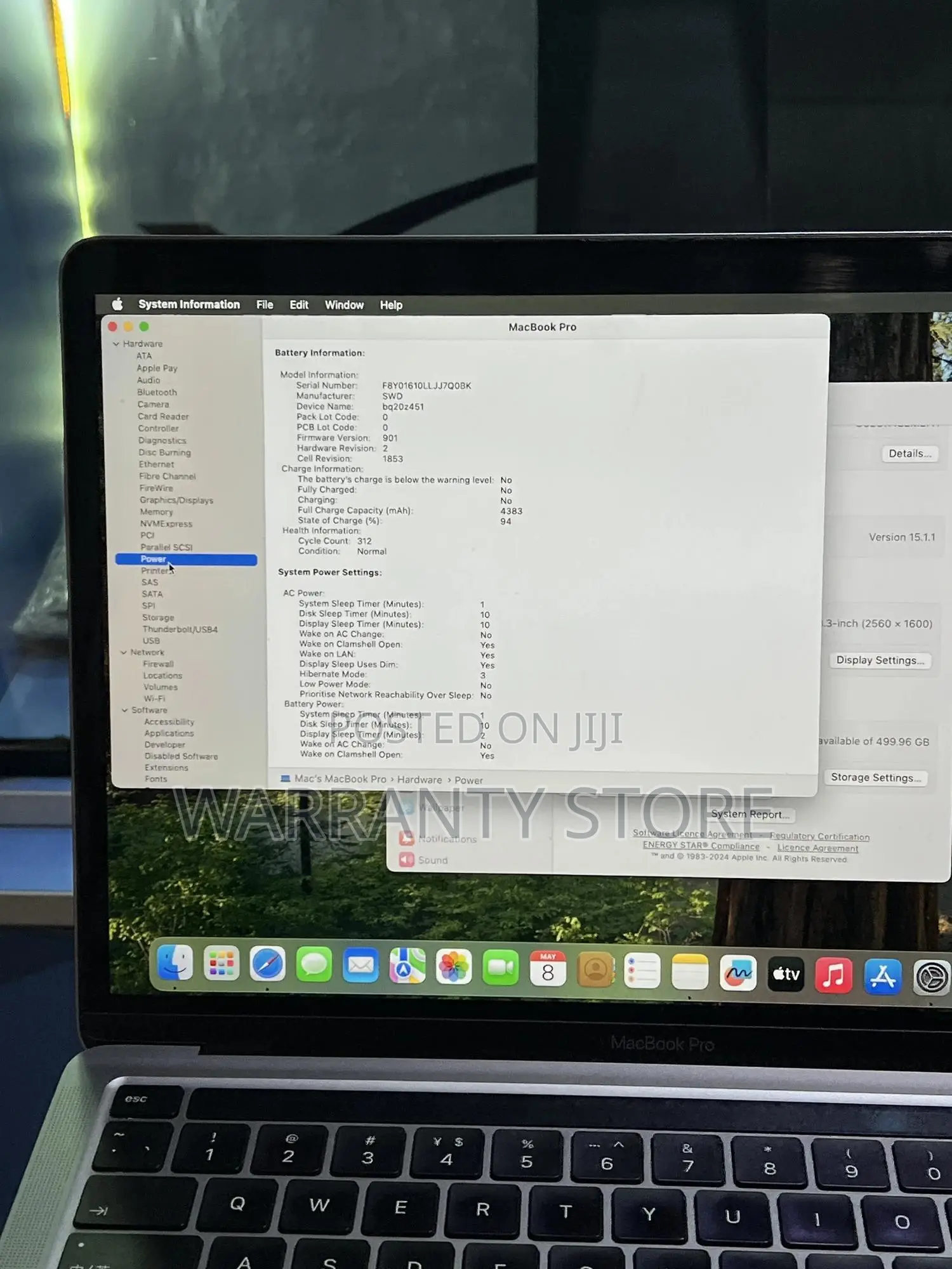 Laptop Apple MacBook Pro 2020 16GB Intel Core i5 SSD 512GB