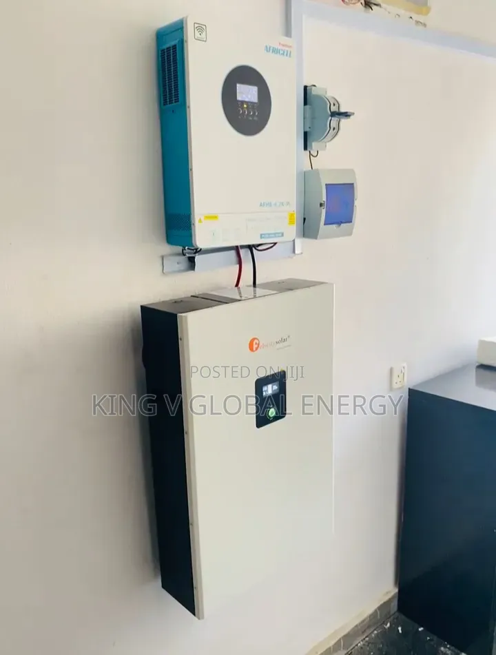 Complete Set Up 6.2kva/48v Hybrid Inverter by 5kwh/48v Lithium Battery