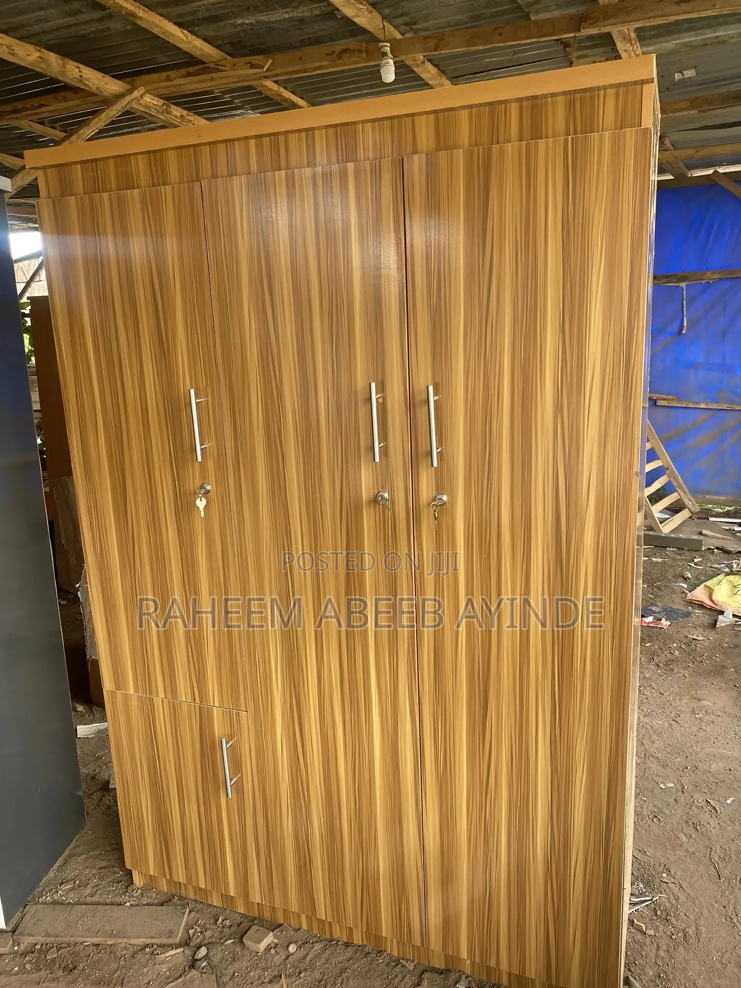 Three Doors Wardrobe Available for Sale