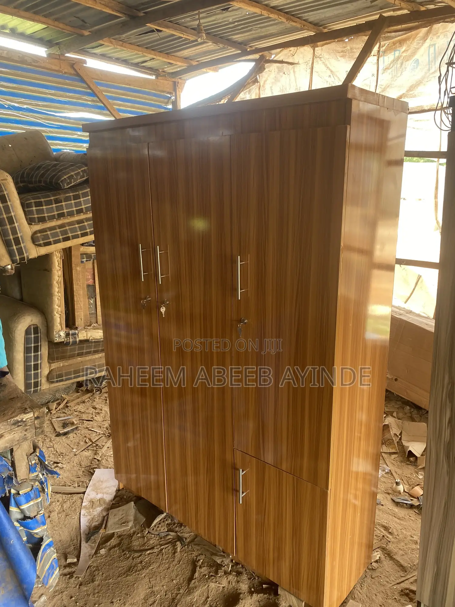 Three Doors Wardrobe Available for Sale