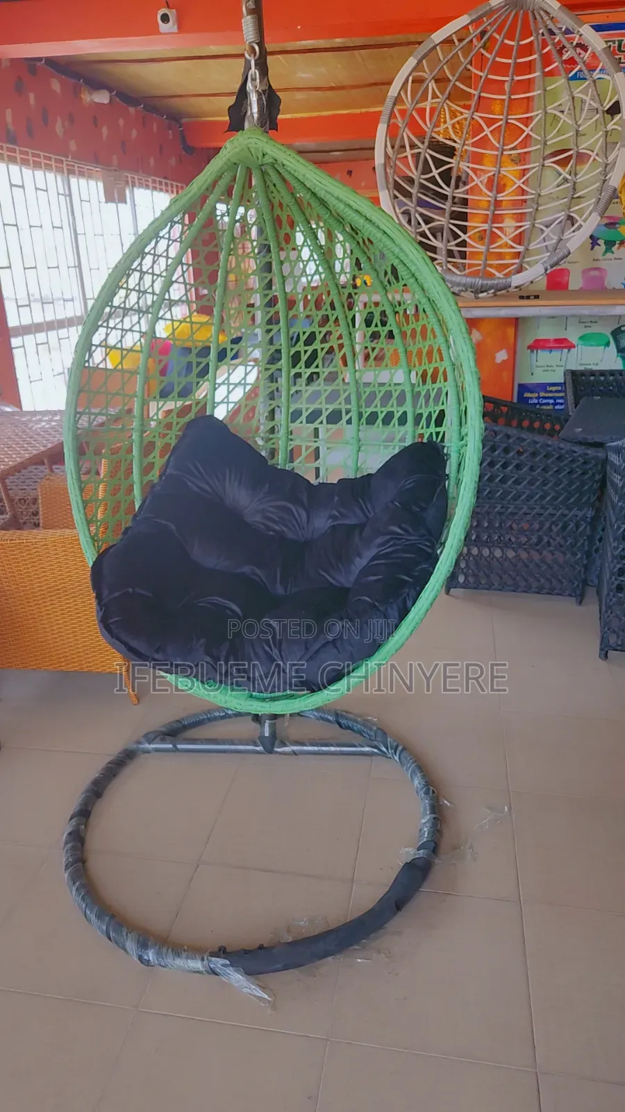Green Color Swinging Chair