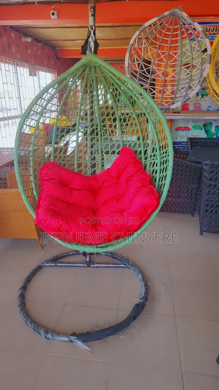 Green Color Swinging Chair