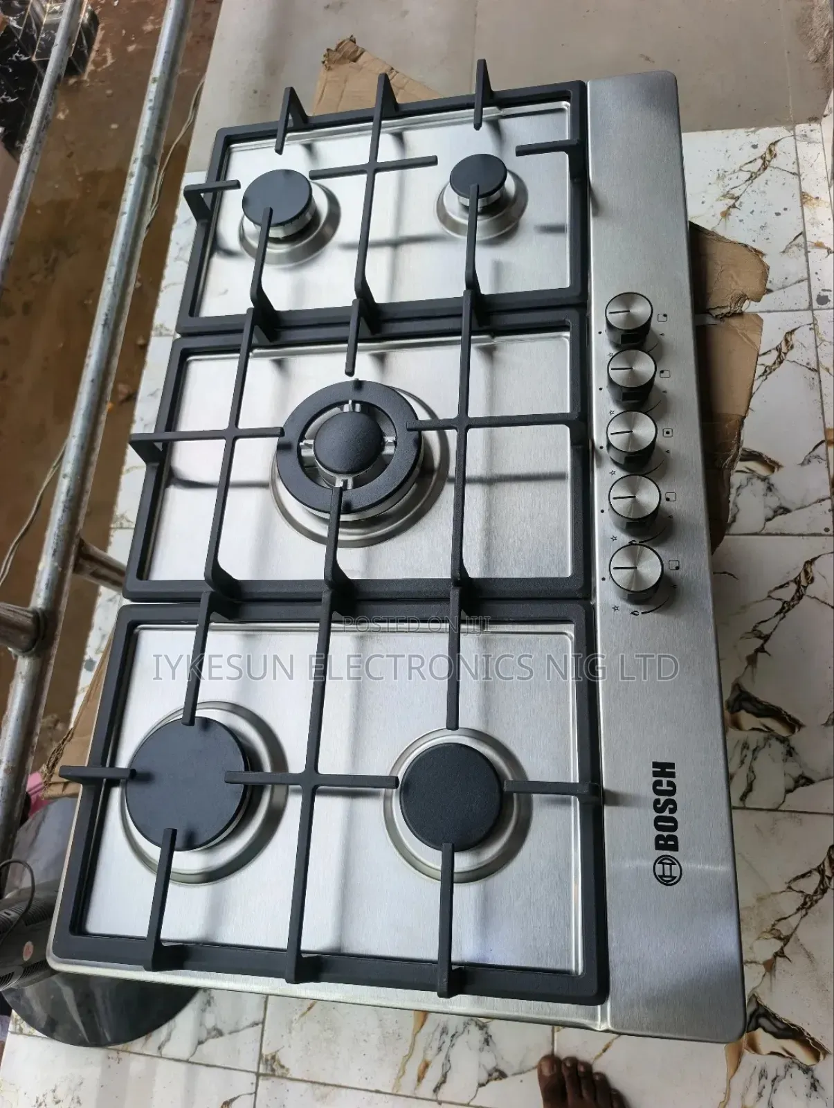 (Original Bosch Premium Quality Luxury 5 Burners Automatic Gas Cooker.