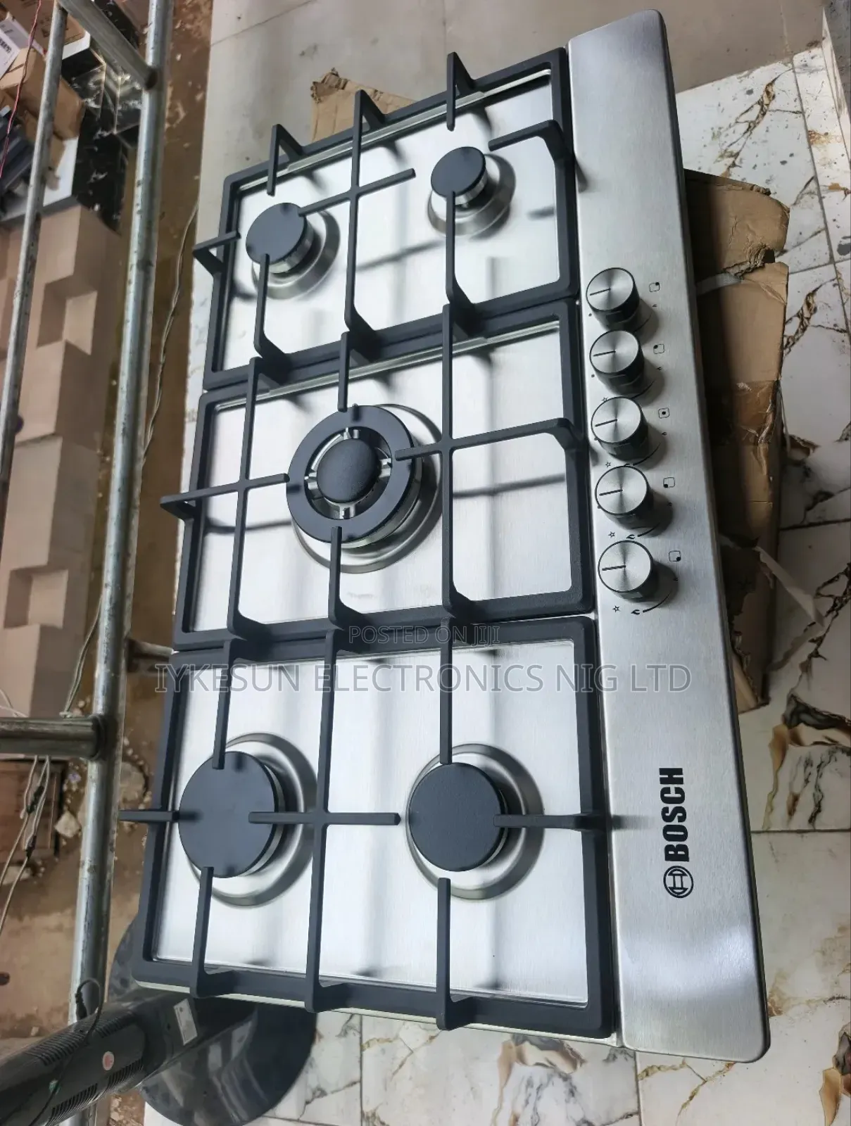 (Original Bosch Premium Quality Luxury 5 Burners Automatic Gas Cooker.