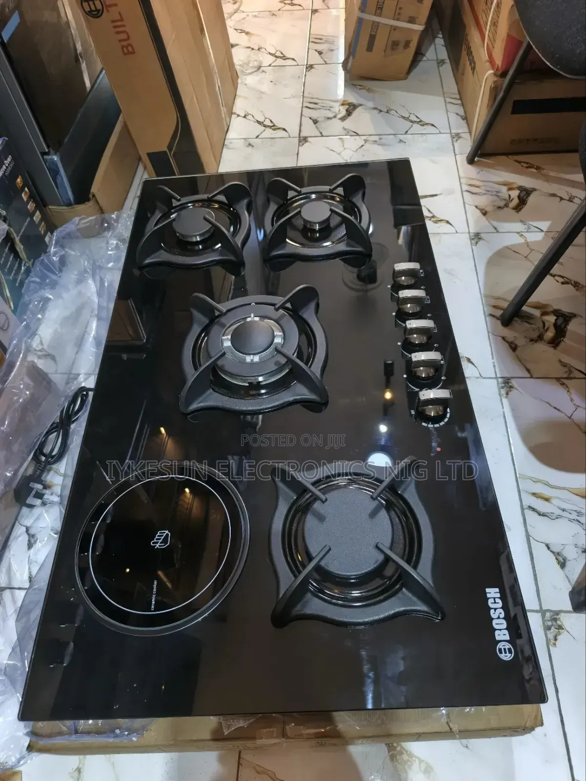 Original Bosch 90cm Premium Quality Luxury 4+1 Gas Electric Cooker,