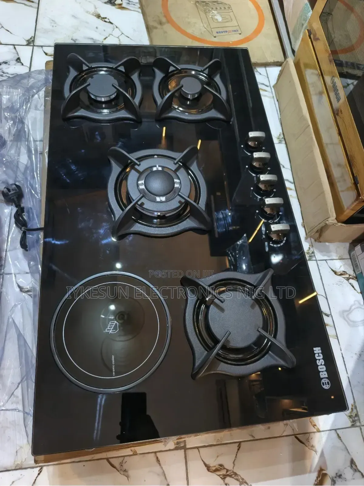 Original Bosch 90cm Premium Quality Luxury 4+1 Gas Electric Cooker,
