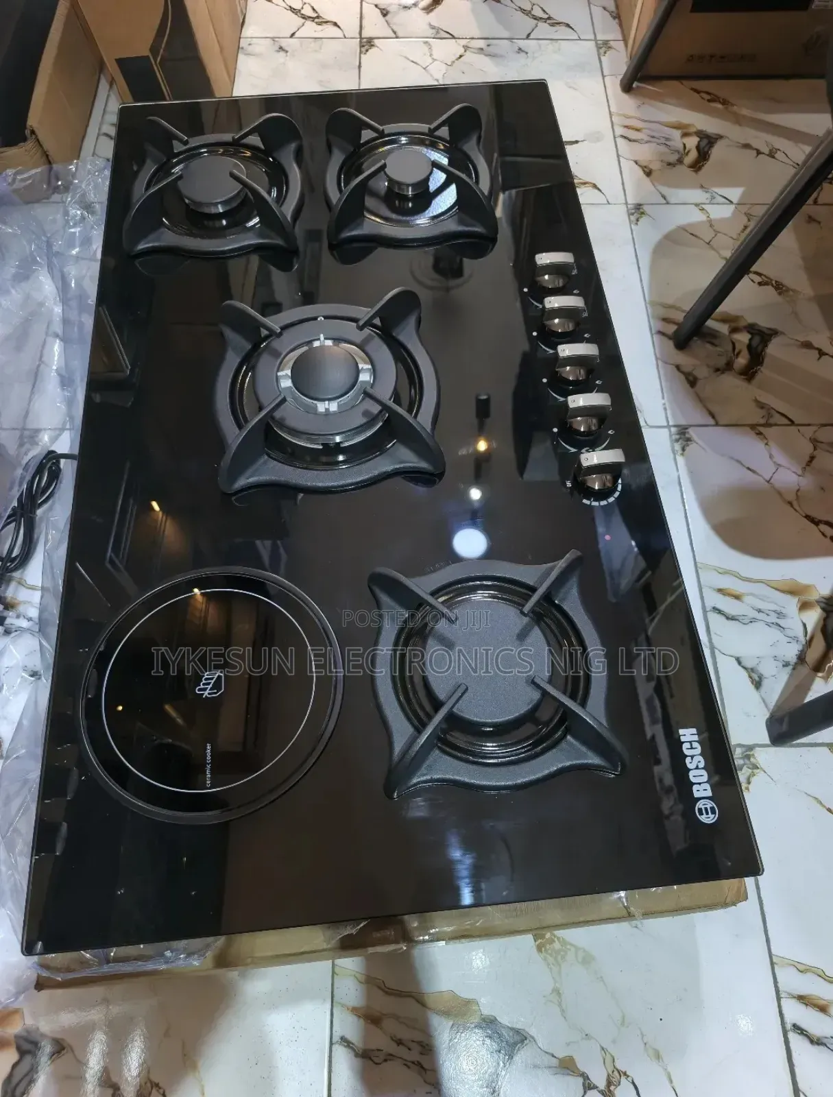 Original Bosch 90cm Premium Quality Luxury 4+1 Gas Electric Cooker,