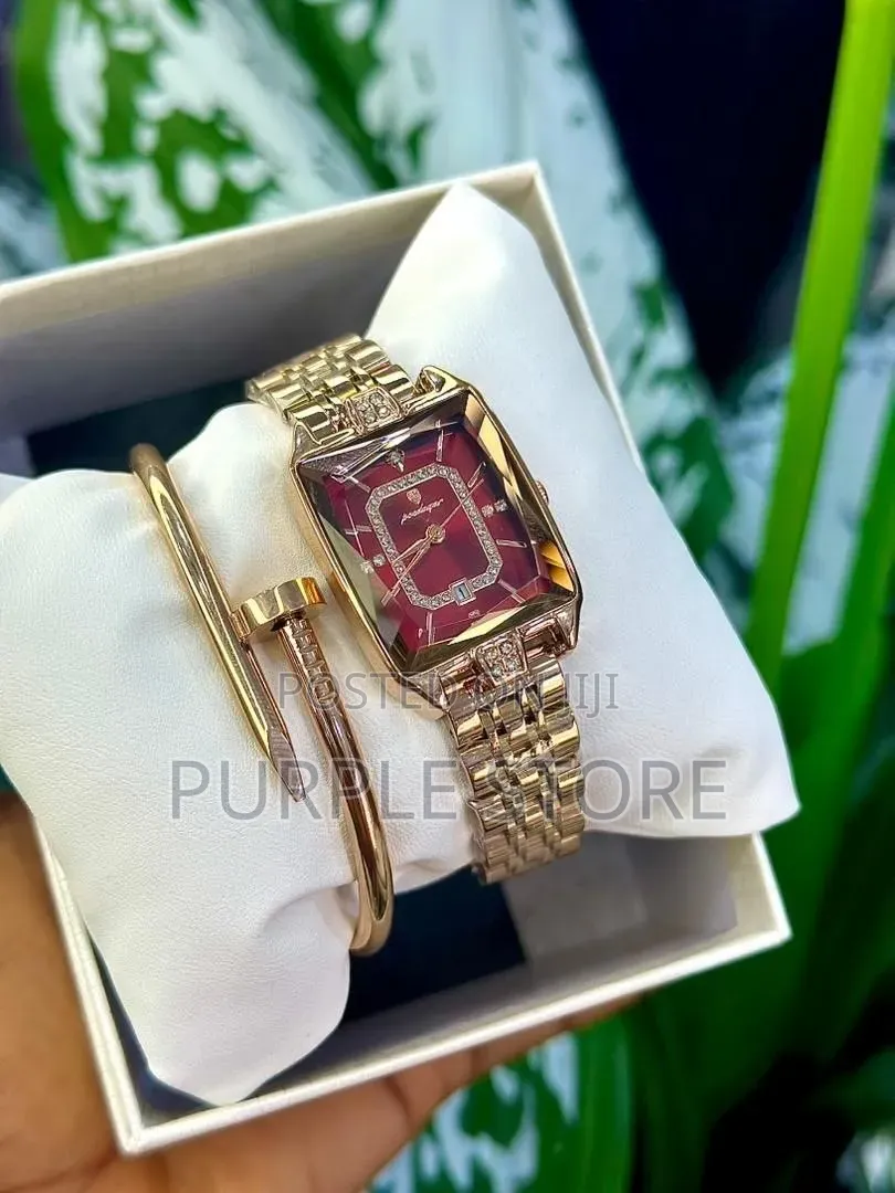 Poedagar Ladies Watches and Bracelets Set Stainless Steel