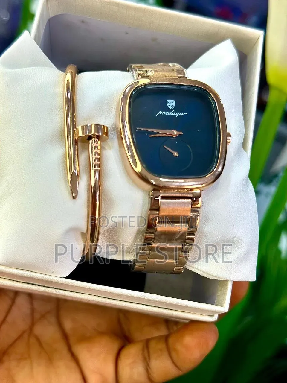 Poedagar Ladies Watches and Bracelets Set Stainless Steel