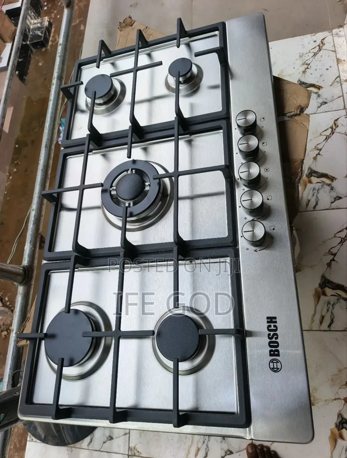 Original Bosch 60x90cm Inbuilt Cabinet 5 Burners Automatic Gas Cooker.