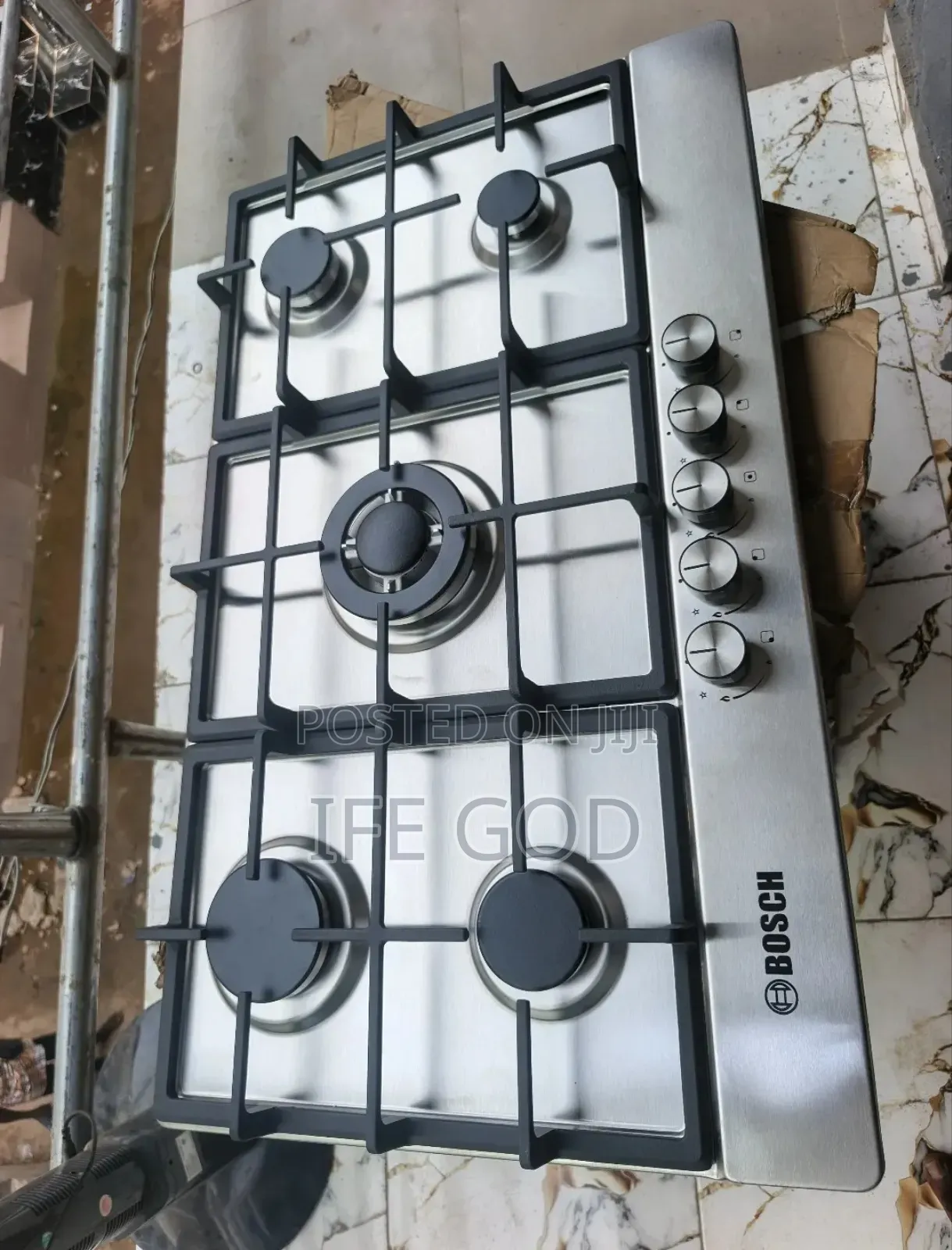 Original Bosch 60x90cm Inbuilt Cabinet 5 Burners Automatic Gas Cooker.