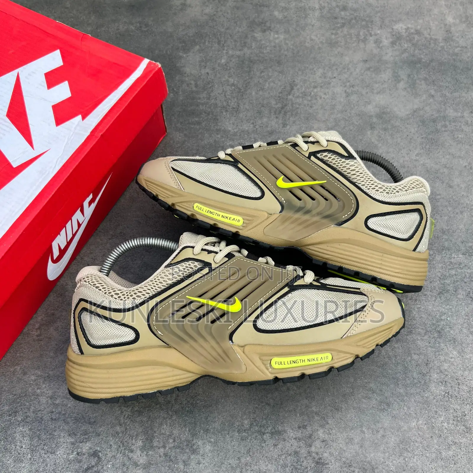 Original Nike Air Pegasus Wave Triple Black Khaki Sneakers