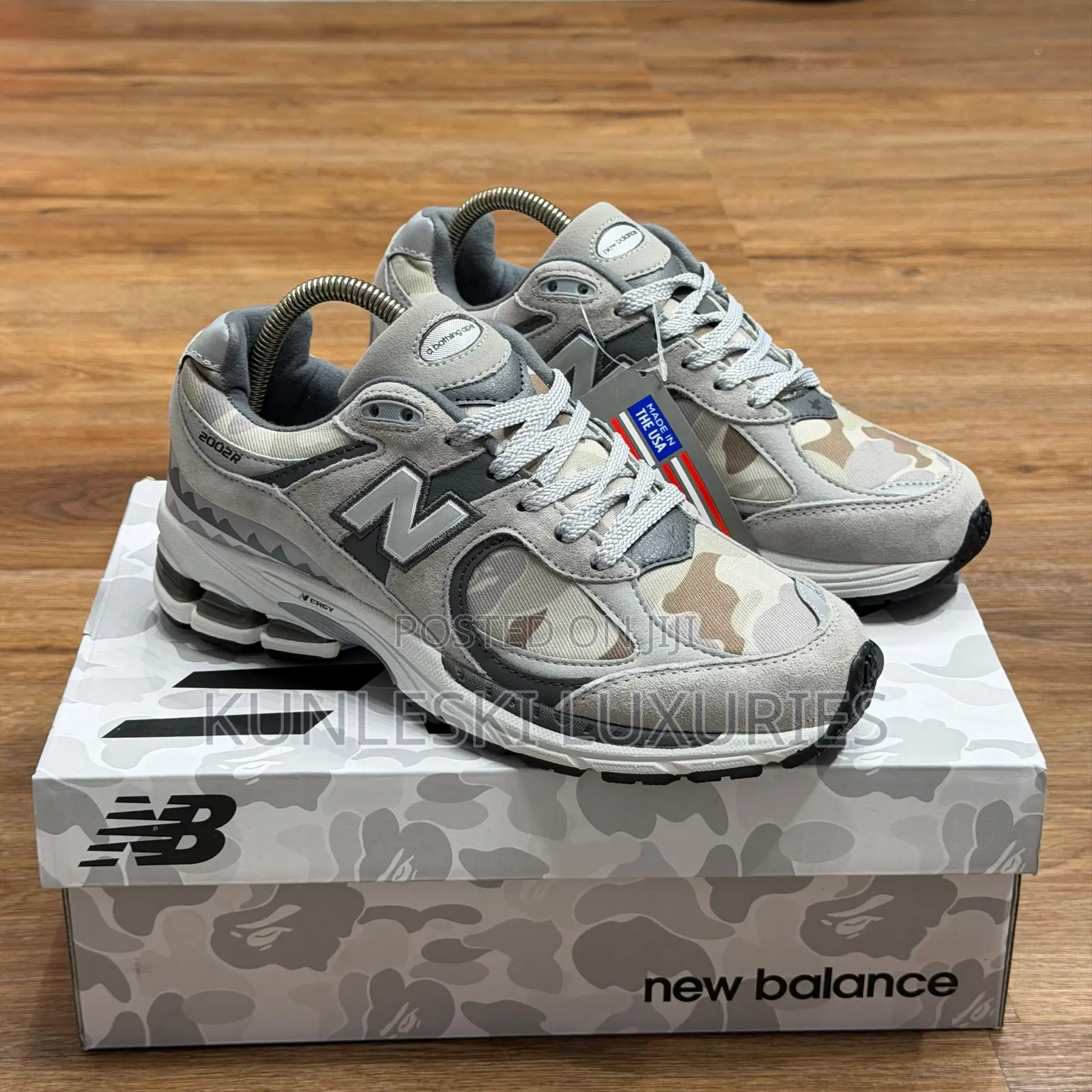 Original Bape X New Balance 2002r Sneakers