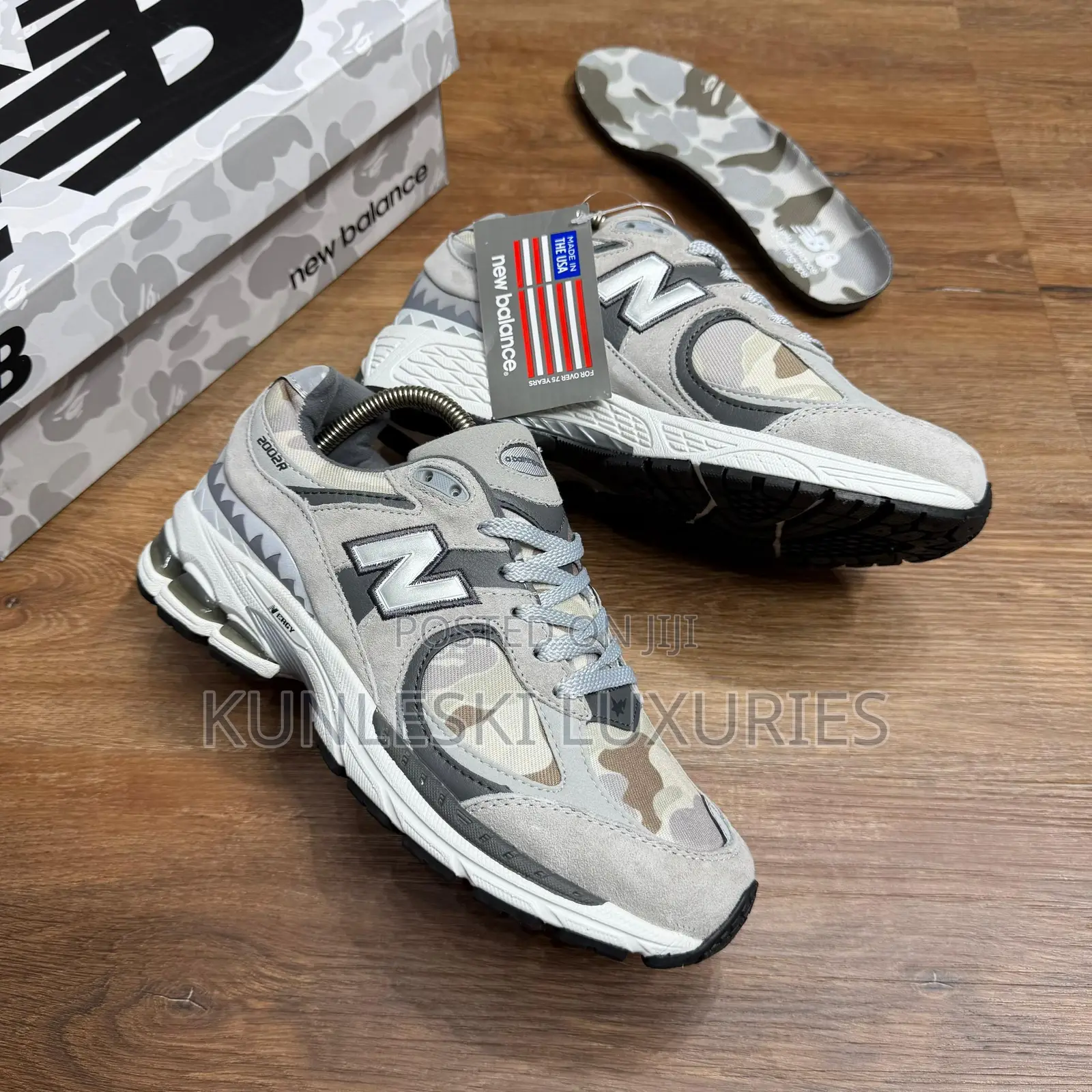 Original Bape X New Balance 2002r Sneakers