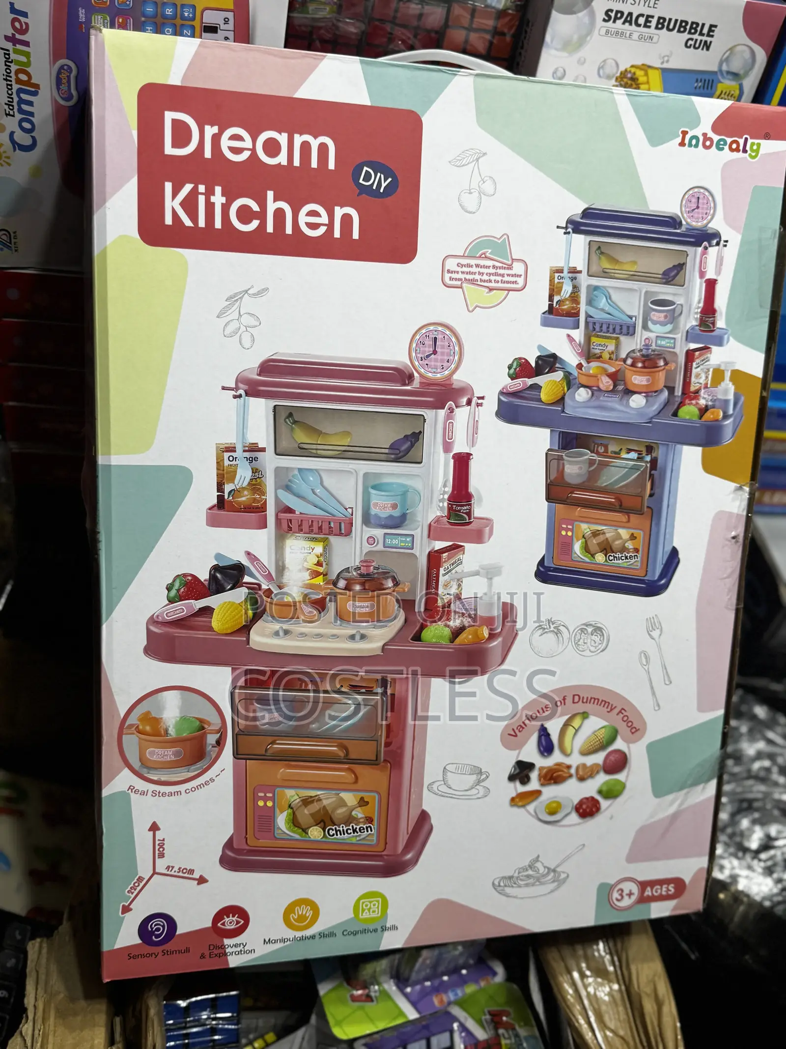 Dream Kitchen" 4-in-1 Diy Suitcase Playset for Children