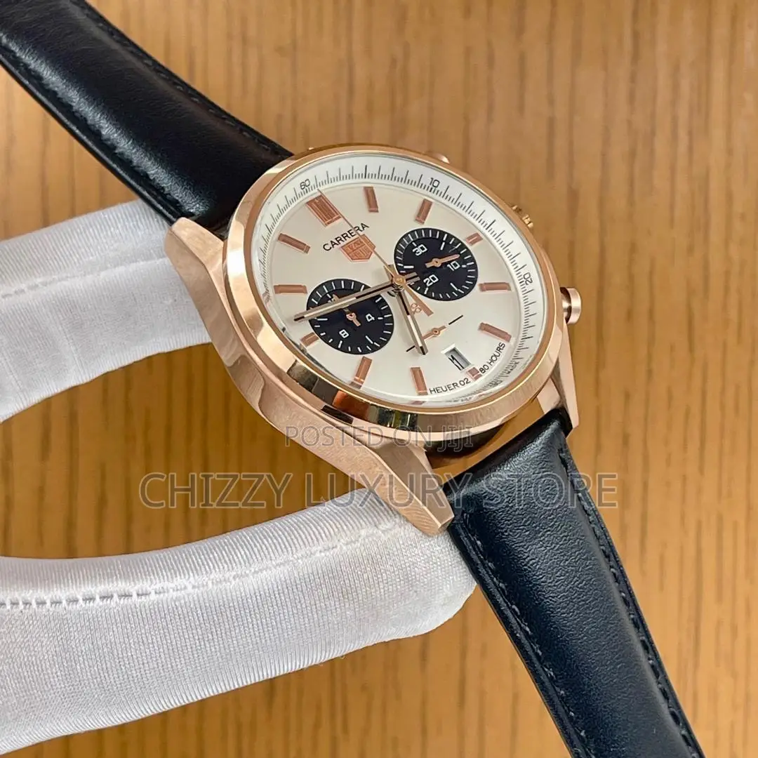 Tag Heuer Quality Luxury Men Genuine Leather Wristwatch