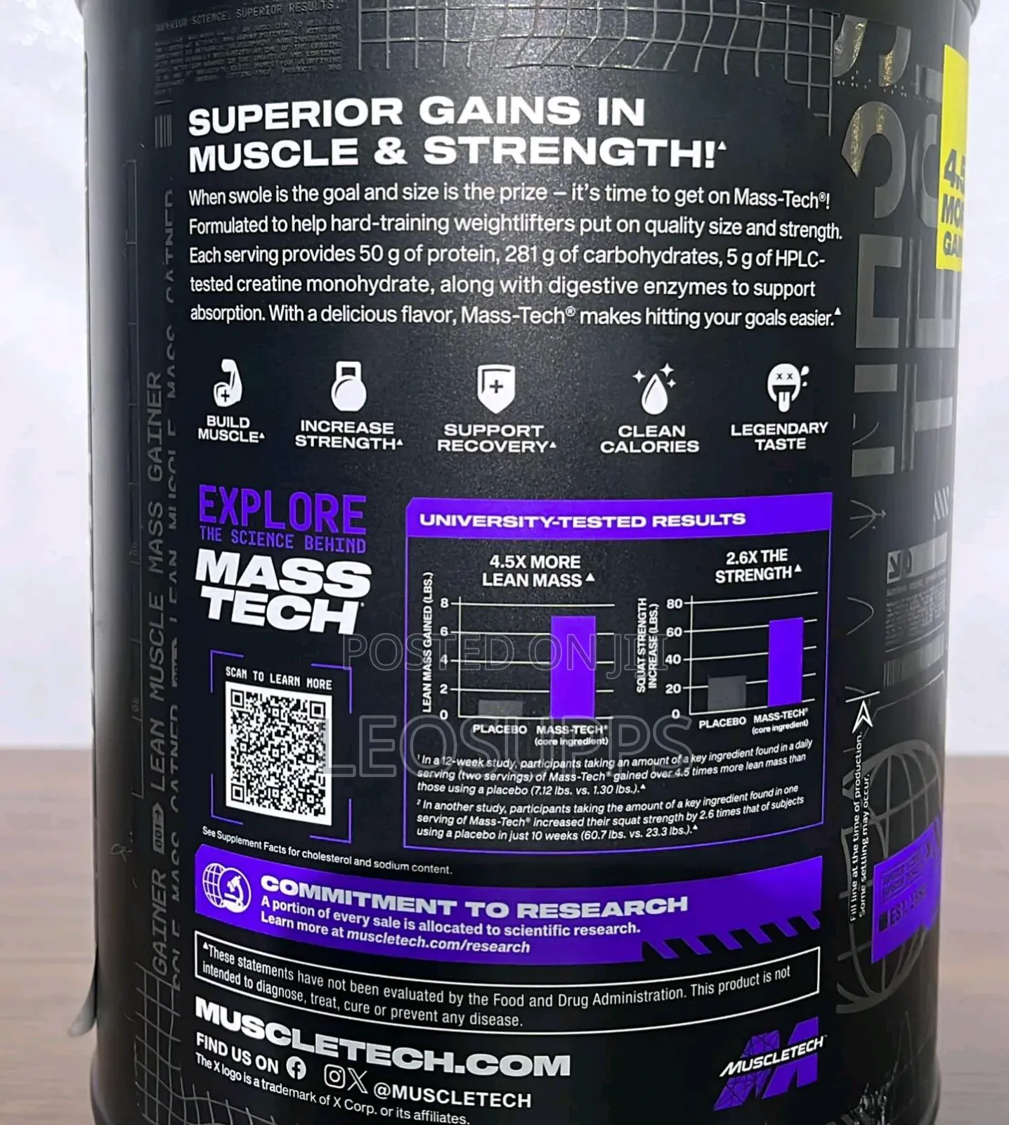 Muscletech Mass Tech Lean Mass Gainer